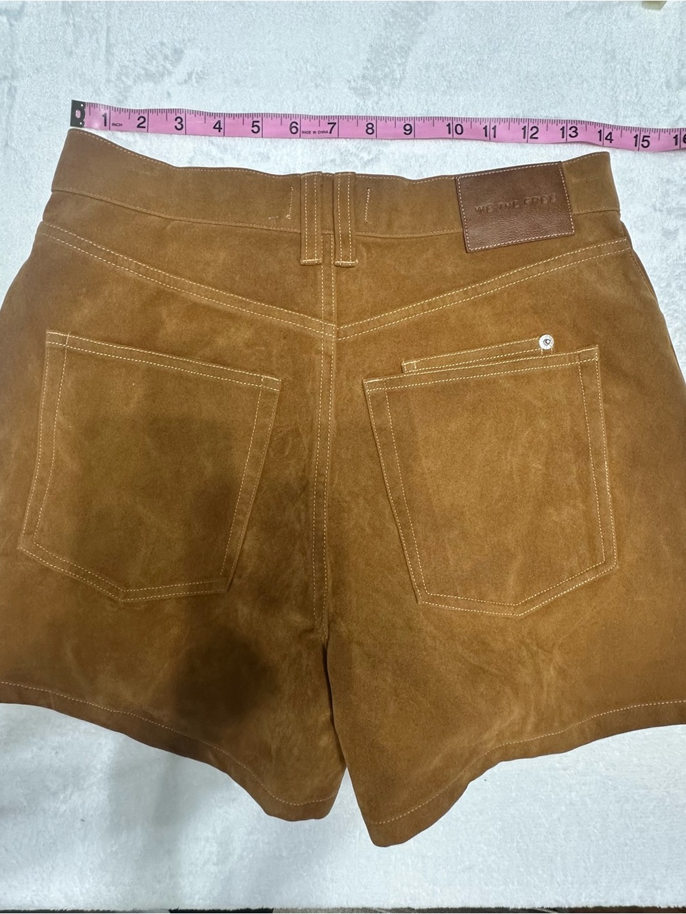 ☀️SUMMER SALE ☀️ We The Free Tippi Faux Suede High-Rise Shorts Size 27 NWOT - Picture 7 of 8